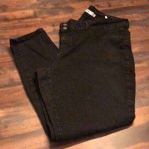 JustFab Grey/Black High Rise Skinny Jeans Sz 20